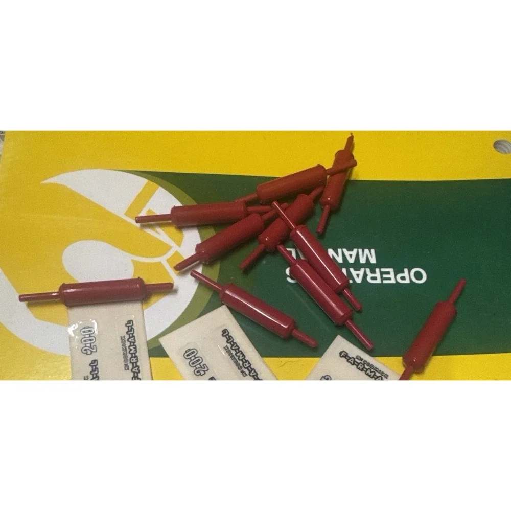 New 10pcs Red Muffler Lot Farmall 200 230 C Other Plastic Toy Tractor 1/16 Size